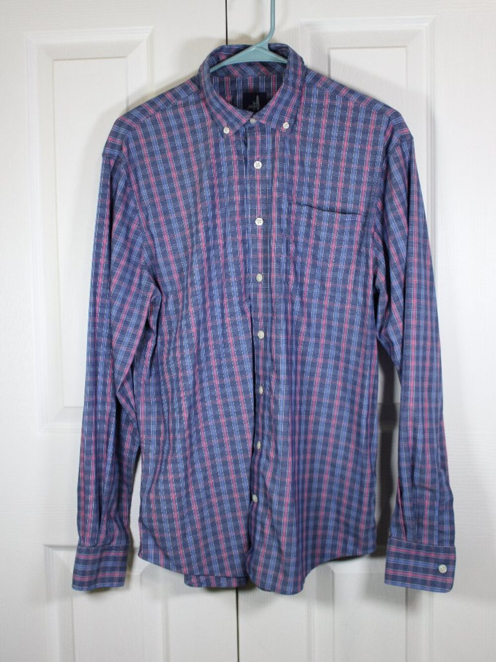 Johnnie O Mens Prep-Formance Twilight Plaid Button Down Long Sleeve Shirt